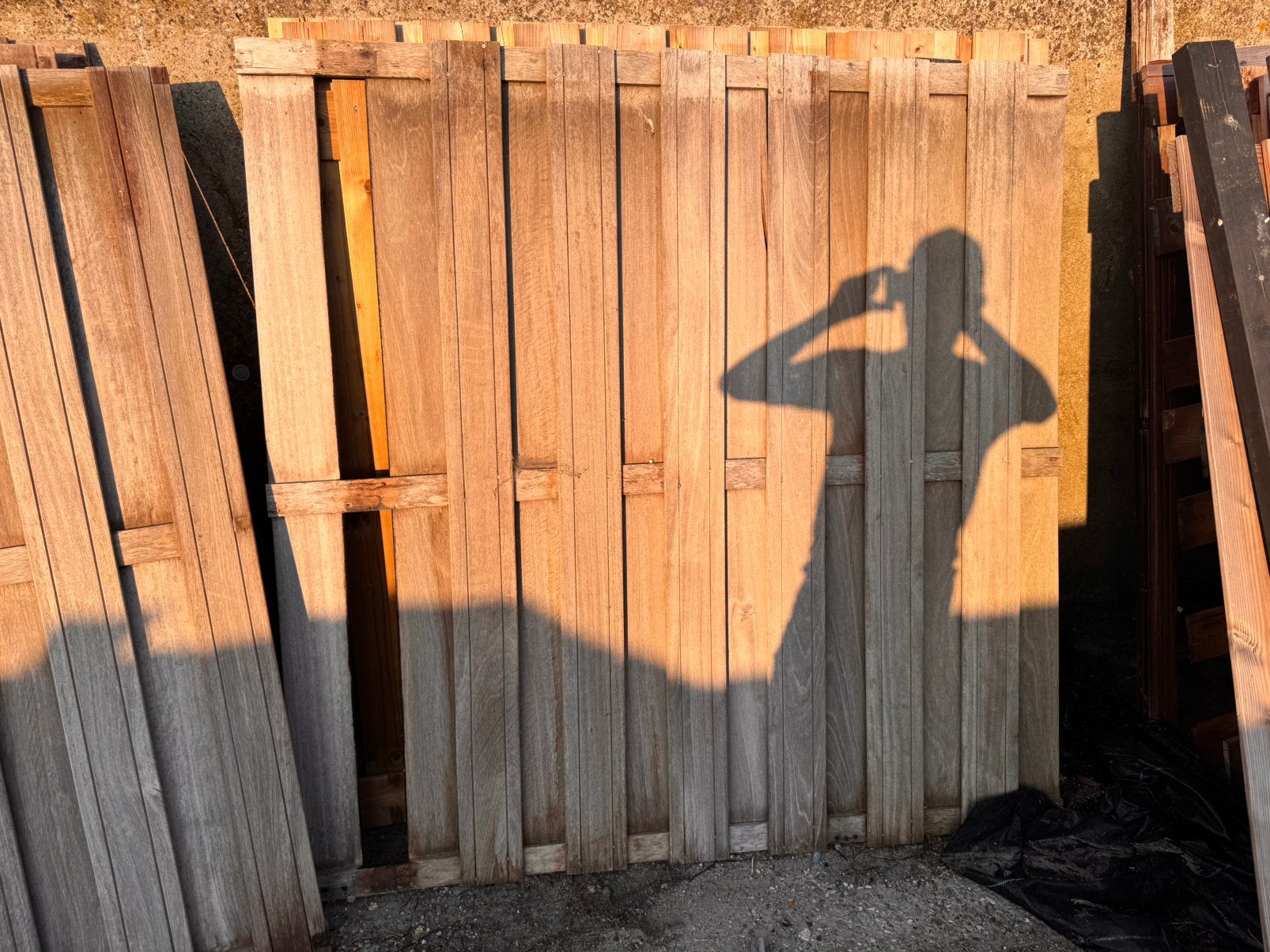 Hardhouten schutting delen, Ophalen, Minder dan 3 meter, Hout, 1 tot 2 meter
