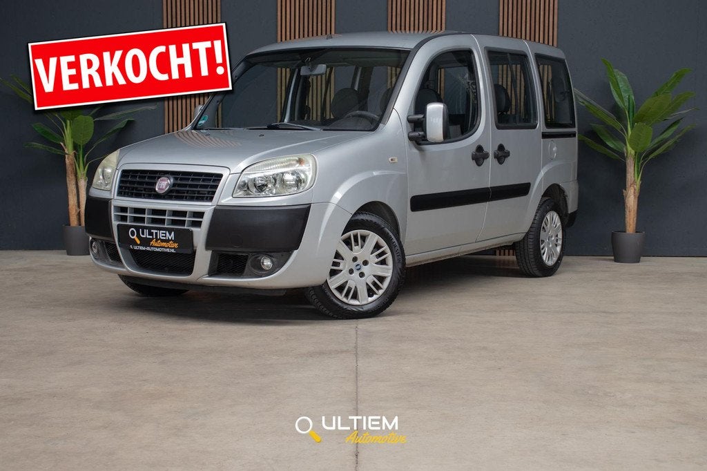 Fiat Doblò 1.4 Dynamic | Trekhaak Schuifdeuren Airco, Auto's, Fiat, Voorwielaandrijving, Stof, Gebruikt, 4 cilinders