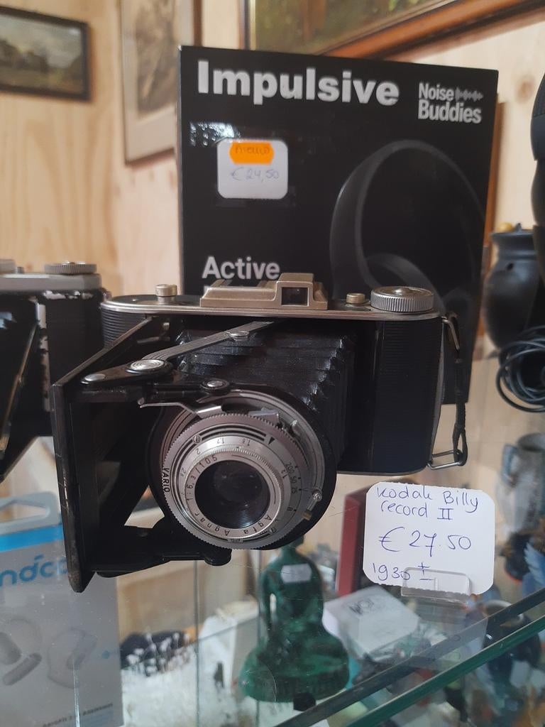 Vintage balg camera's: Kodak Billy Record II en Zeiss Ikon, Audio, Tv en Foto, Fotocamera's Analoog, Ophalen of Verzenden, Compact