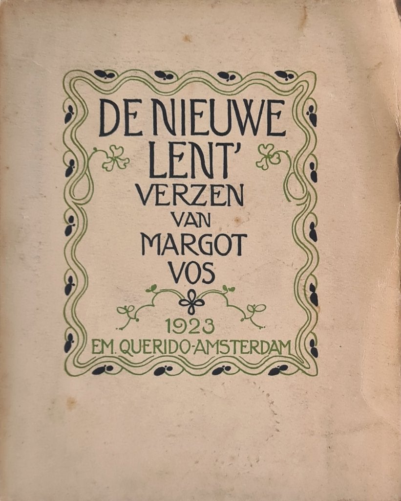 De nieuwe Lent' van Margot Vos - 1923, Gelezen, Ophalen of Verzenden, Nederland, Margot Vos
