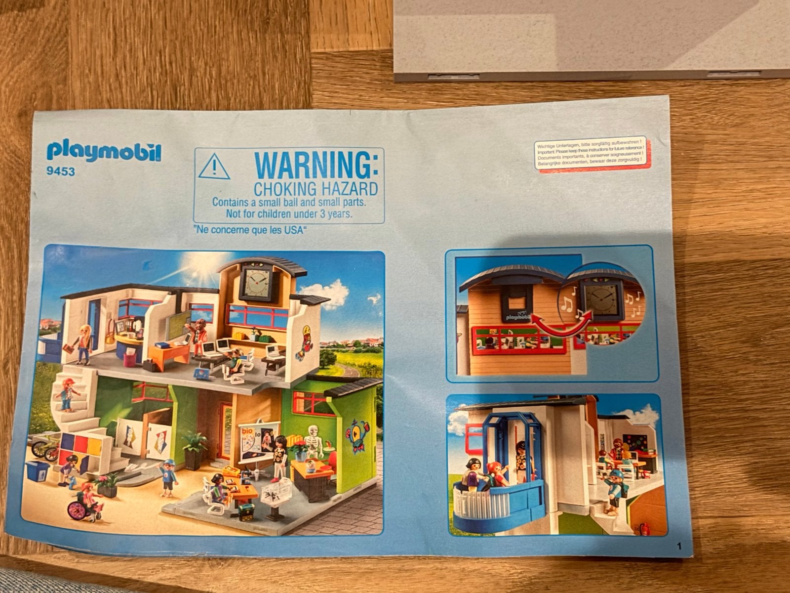 Playmobil School (9453) met extra bouwset, Gebouw, Losse onderdelen, Ophalen of Verzenden, Zo goed als nieuw