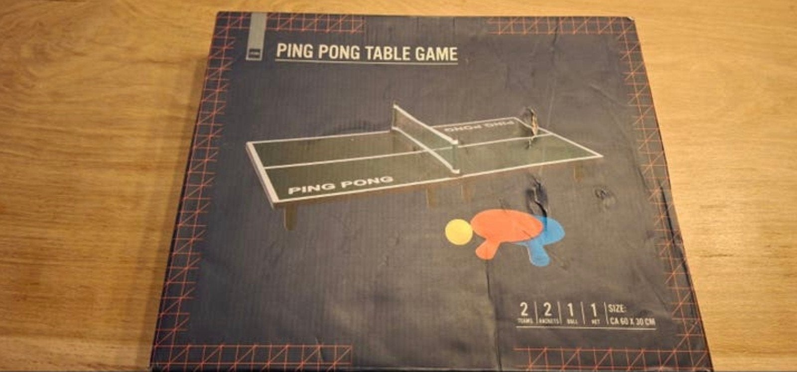 Ping Pong Tafelspel - Compact en Draagbaar, Ophalen, Een of twee spelers, Onbekend, Nieuw