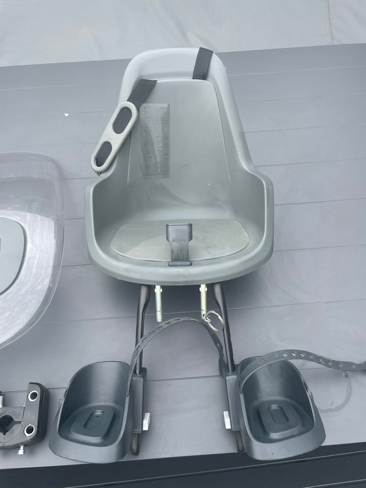 Bobike Voorzitje met windscherm., Fietsen en Brommers, Fietsaccessoires | Fietsstoeltjes, Ophalen, Voorzitje, 0 t/m 13 kg, Gebruikt