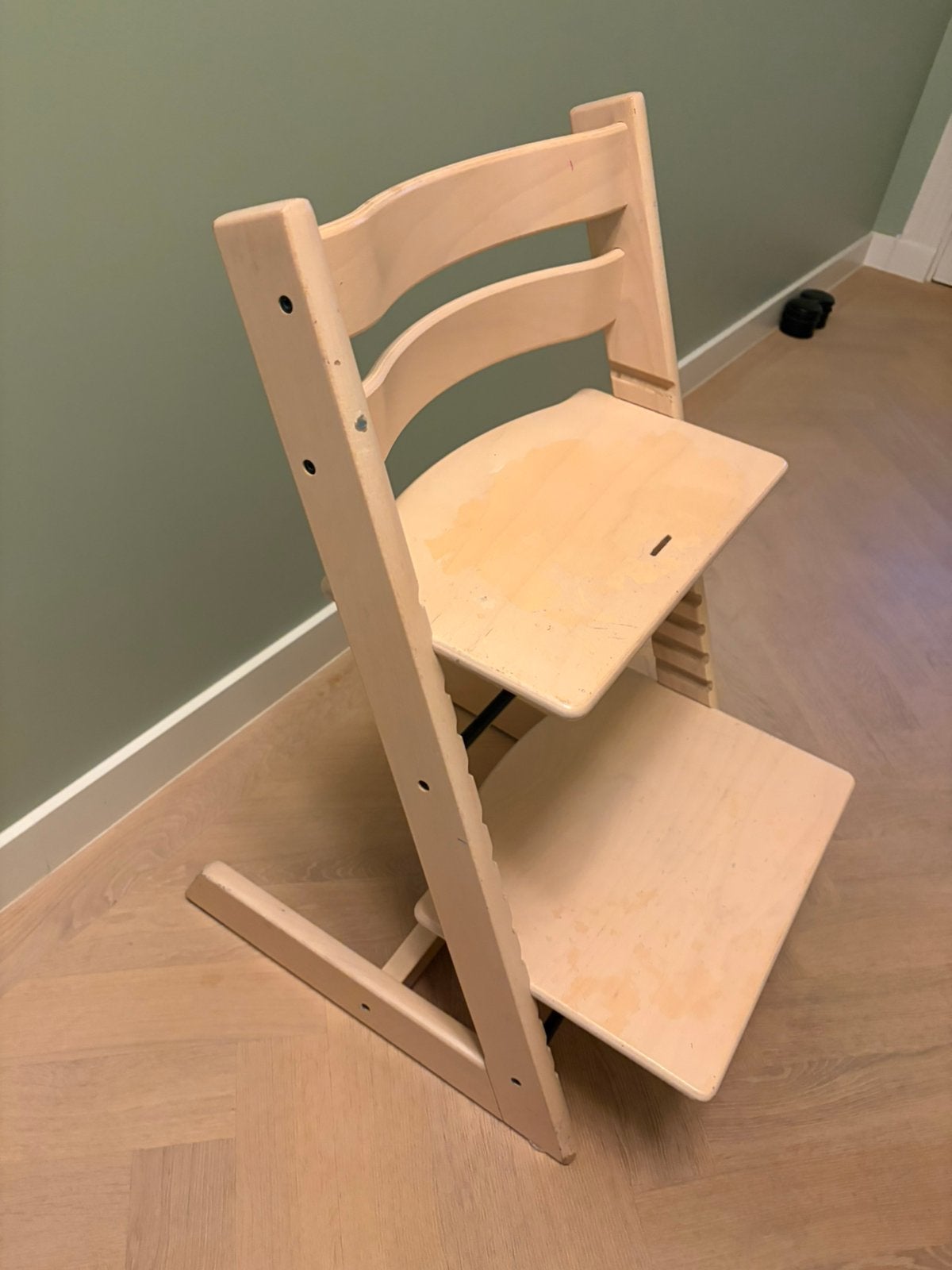 TripTrap stoel blank hout, Kinderen en Baby's, Ophalen, Gebruikt, Meegroeistoel