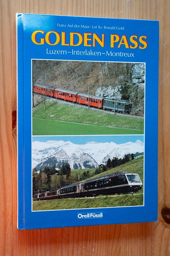 Boek Golden Pass Luzern-Interlaken-Montreux (Zwitserland), Ophalen of Verzenden, Zo goed als nieuw, Trein, Boek of Tijdschrift