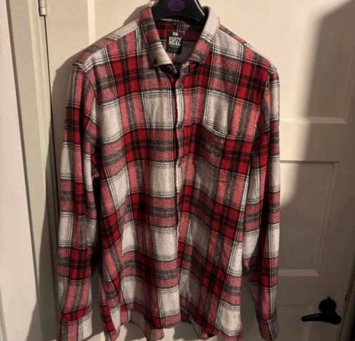 Rusty Neal Flanellen 3xl, Kleding | Heren, Ophalen of Verzenden, Gedragen, Rood, Overige halswijdtes