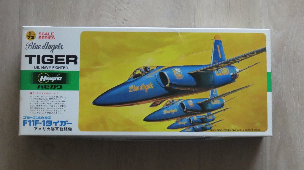 F-11 Tiger 'Blue Angels' Hasegawa 1/72, Nieuw, Ophalen of Verzenden, Vliegtuig, Hasegawa