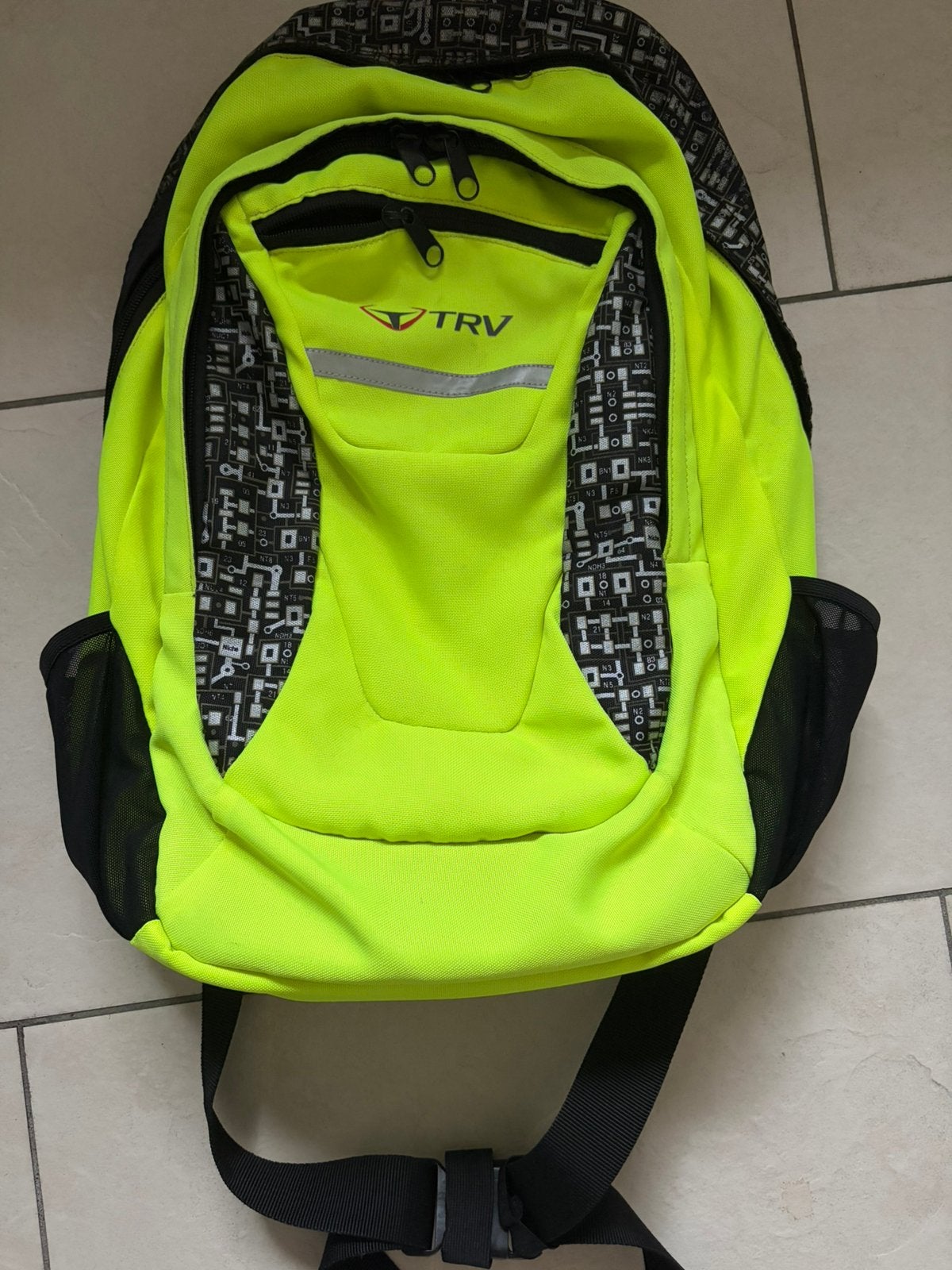 TRV Motor-/Reisrugzak – 25 liter – Fluoriserend groen, Ophalen, Zo goed als nieuw, Overige merken
