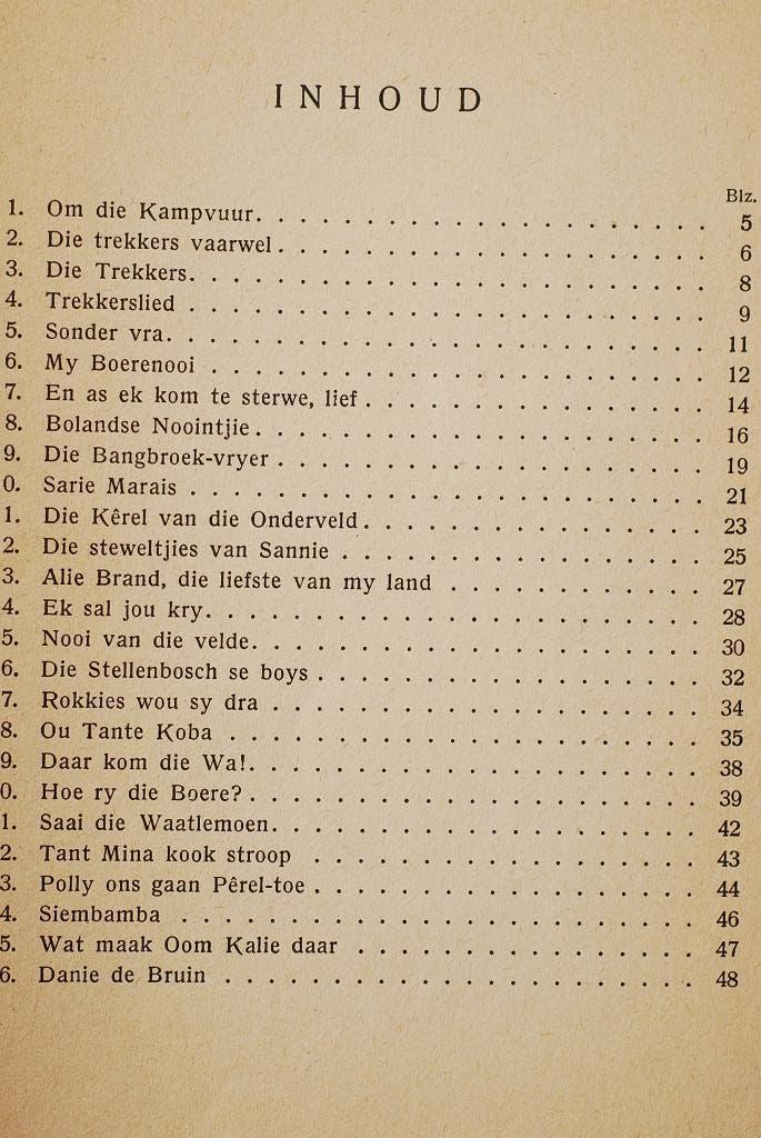Voortrekkers – 26 Afrikaanse liedjes (1941), Verzenden