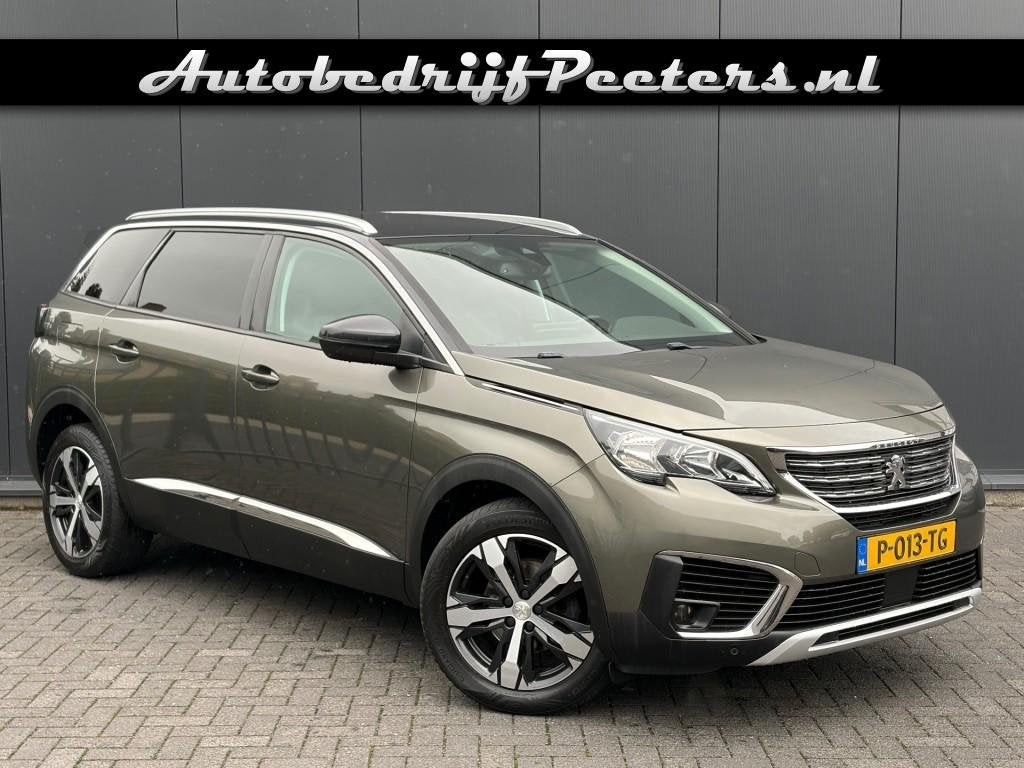 Peugeot 5008 1.2 PT Allure Automaat Leder Navi Carplay Cruis, Auto's, Gebruikt, Euro 6, 1199 cc, Lane Keeping Assist