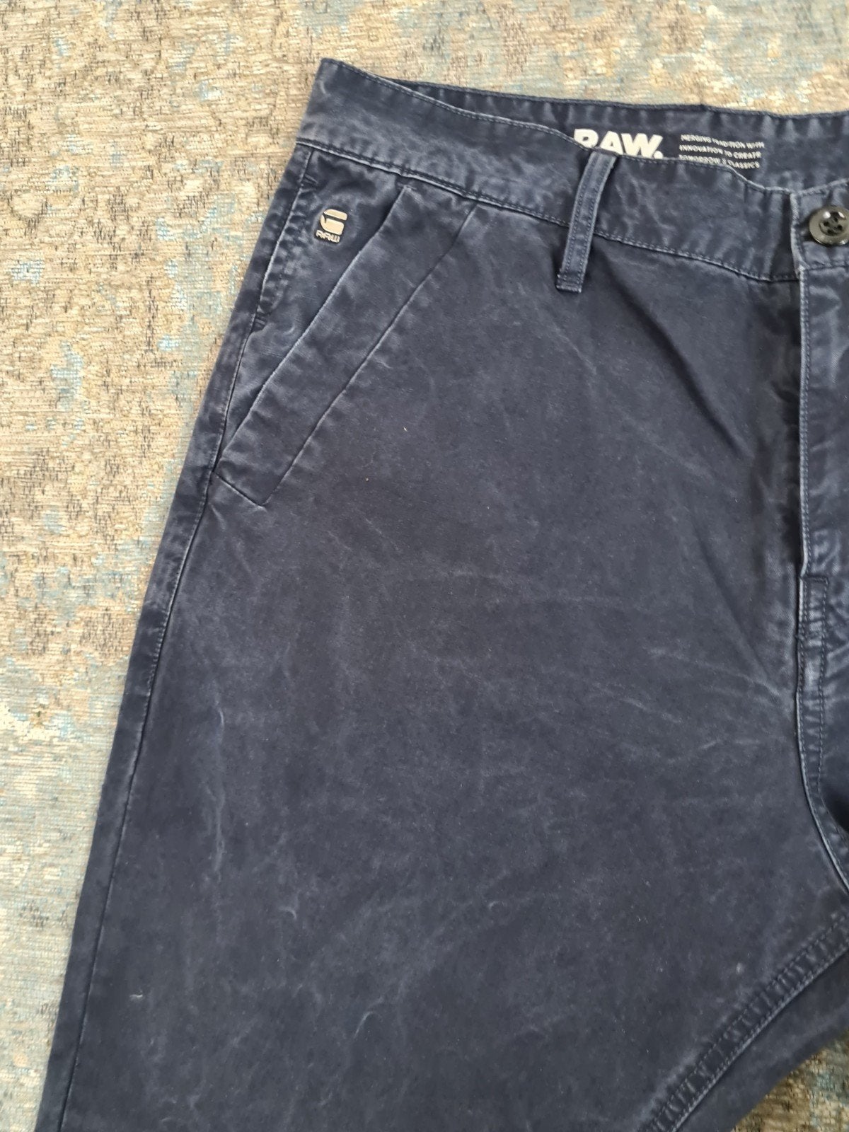 G-Star BRONSON Tapered chino W34 L32 Katoen Bronno3432 Blue, https://www.g-star.com/nl_nl/customer-service, Ophalen of Verzenden