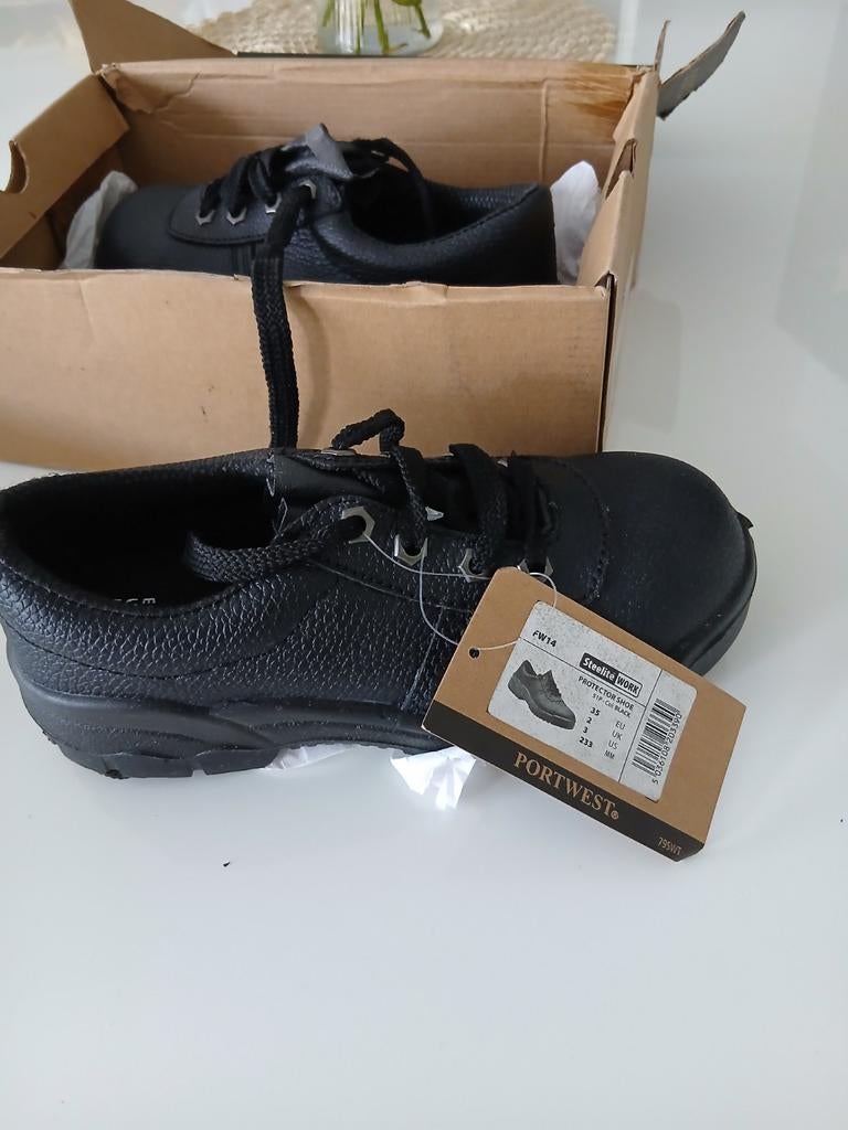 Nieuwe Portwest Steelite werkschoenen maat 35, Zwart, Nieuw, Ophalen of Verzenden, Werkschoenen