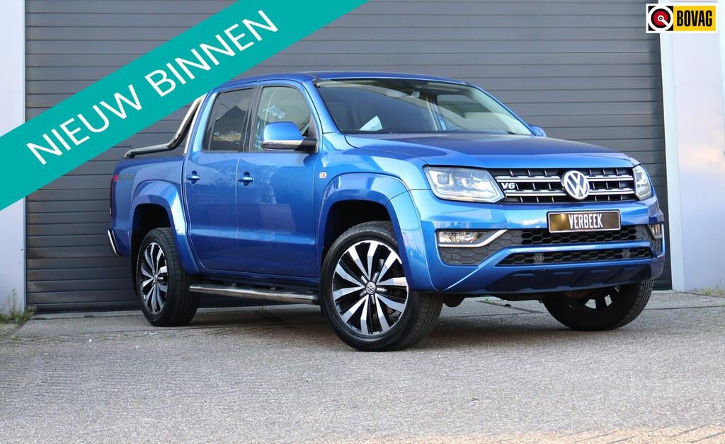 Volkswagen Amarok 3.0 TDI 4Motion Plus Cab Highline Luxe/Cam, Gebruikt, Zwart, Blauw, Bedrijf