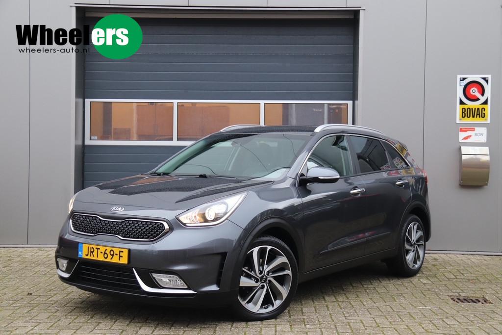 Kia Niro 1.6 GDi Hybrid Style Edition (bj 2019, automaat), Auto's, Gebruikt, Leder en Stof, 23 km/l, 1390 kg