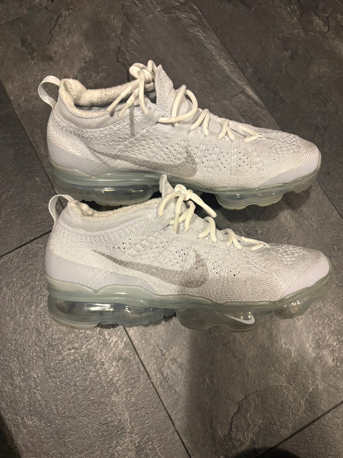 Nike Air Vapormax Flyknit Wit/Grijs Maat 42, Ophalen of Verzenden, Zo goed als nieuw, Wit