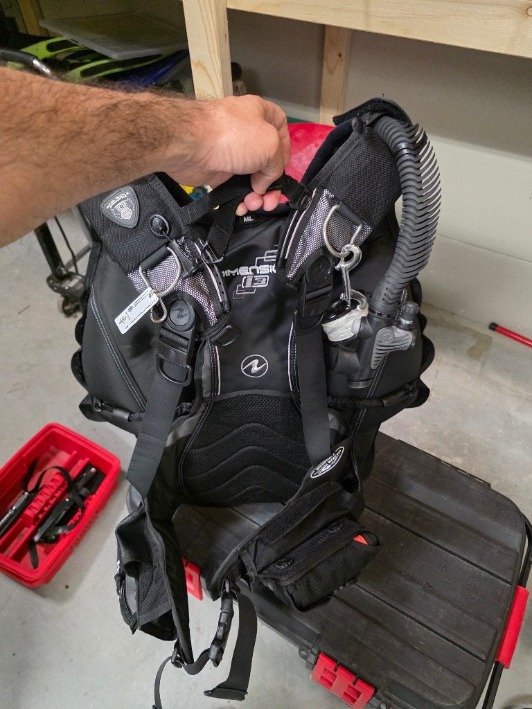 Aqua Lung Dimension i3 trimvest / BCD maat M/L, Ophalen of Verzenden, Zo goed als nieuw, Trimvest of Wing