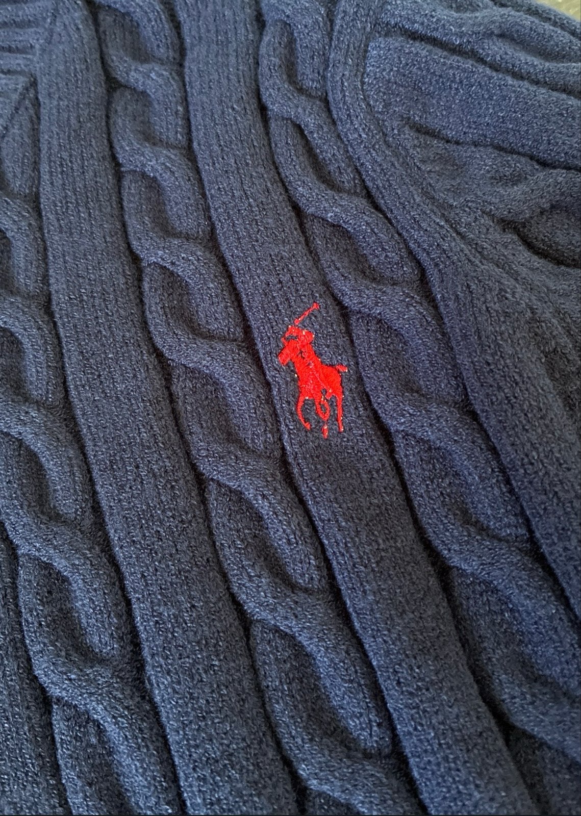 Ralph Lauren polo trui maat S, Ophalen of Verzenden, Zo goed als nieuw, Maat 46 (S) of kleiner, Blauw