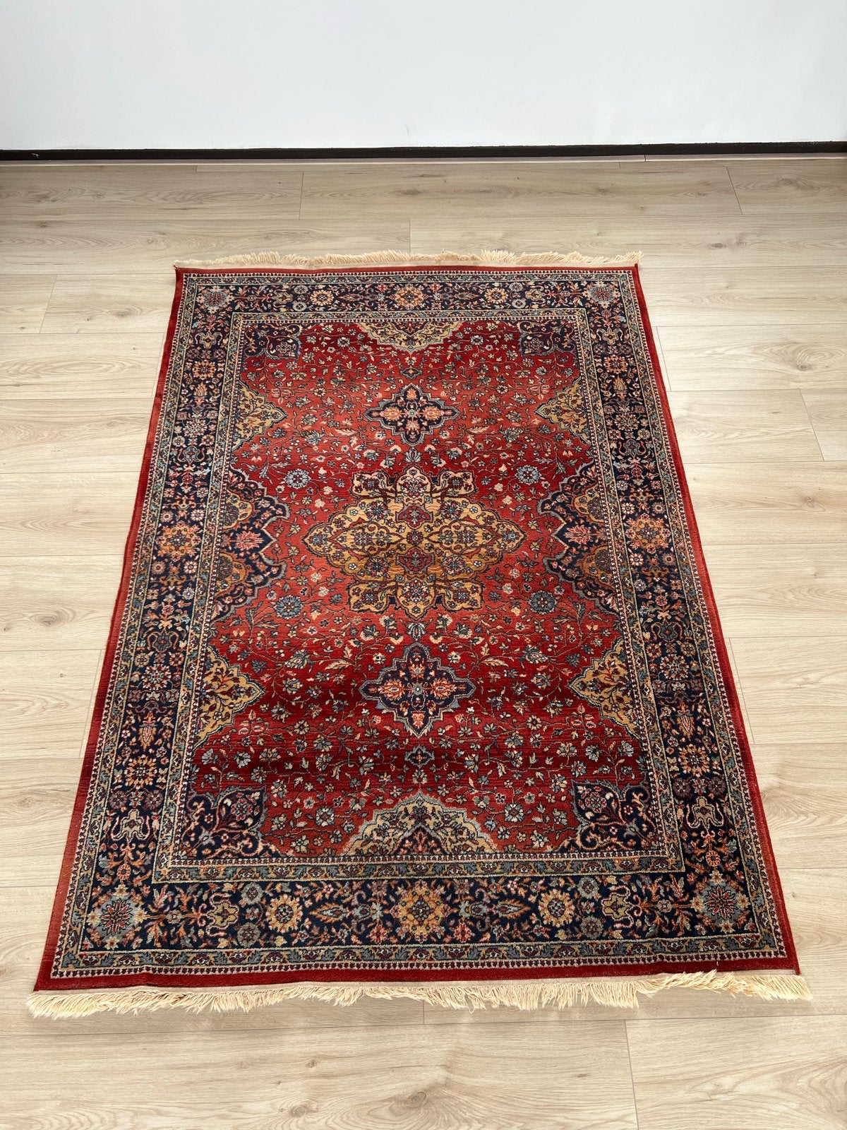 Prachtig Perzisch Tapijt - Klassiek Design, Rood/Blauw, Ophalen, 100 tot 150 cm, Zo goed als nieuw, 150 tot 200 cm
