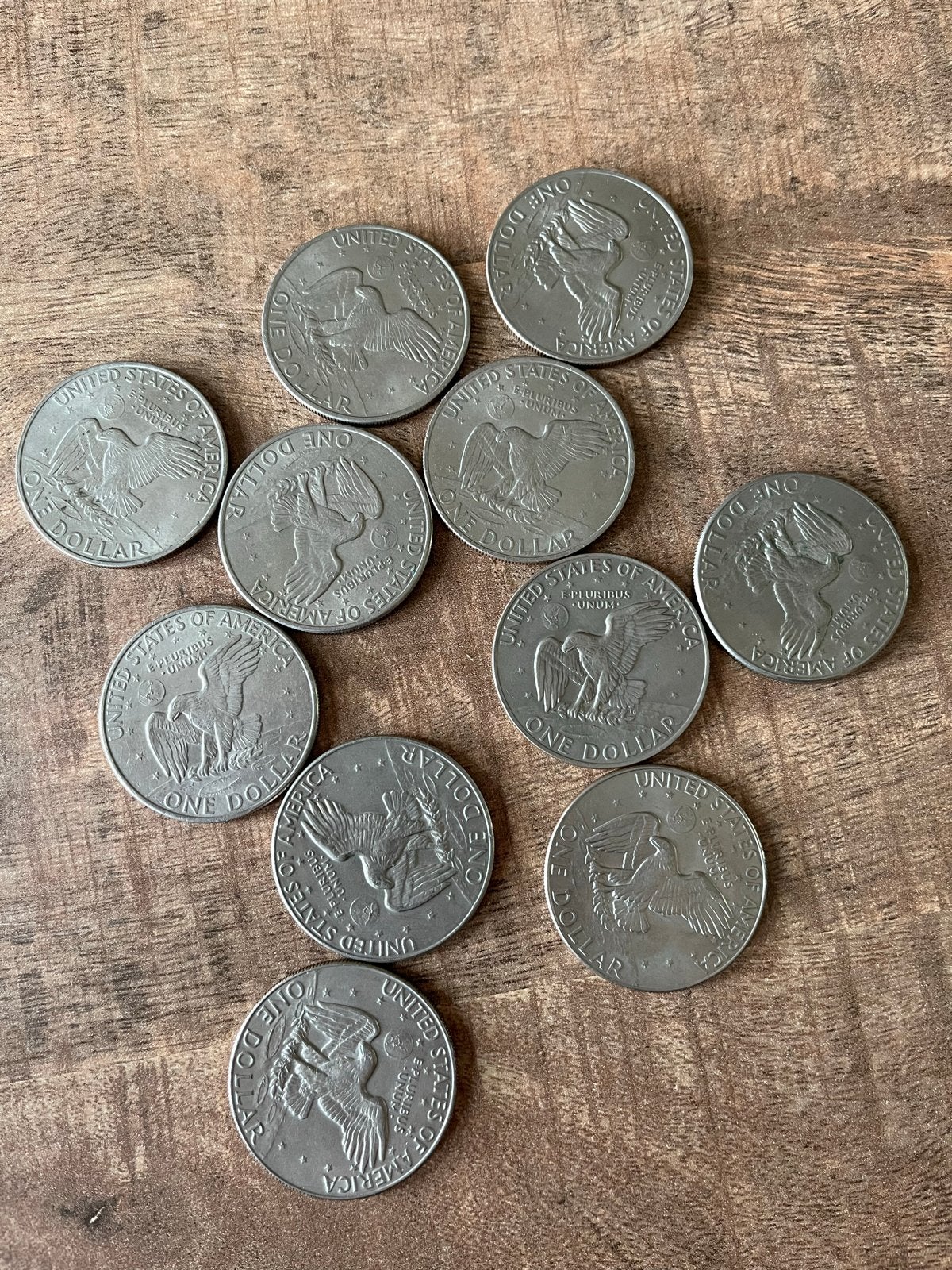 Amerika One Dollar munten Liberty (1971,1972,1974,1976,1977), Ophalen of Verzenden, Noord-Amerika, Setje