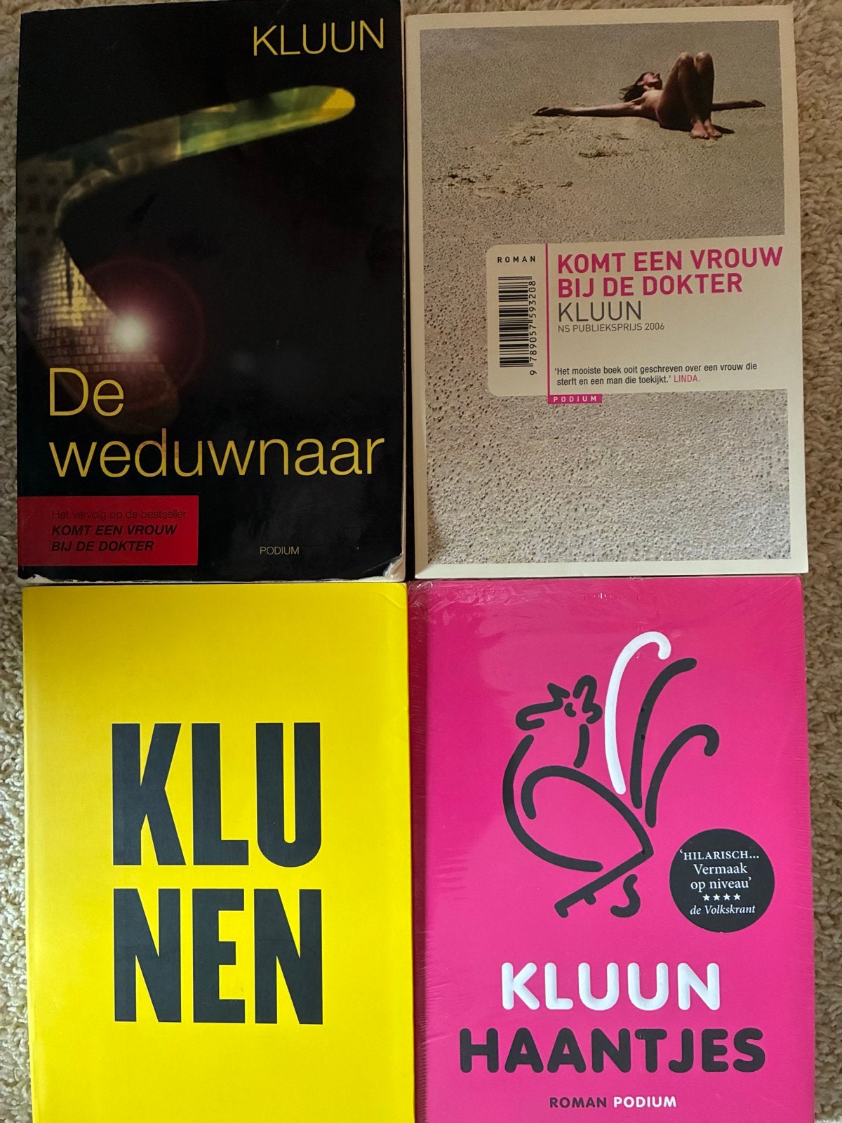 Kluun boeken: De Weduwnaar, Komt een vrouw bij de dokter, et, Ophalen of Verzenden, Zo goed als nieuw, Nederland
