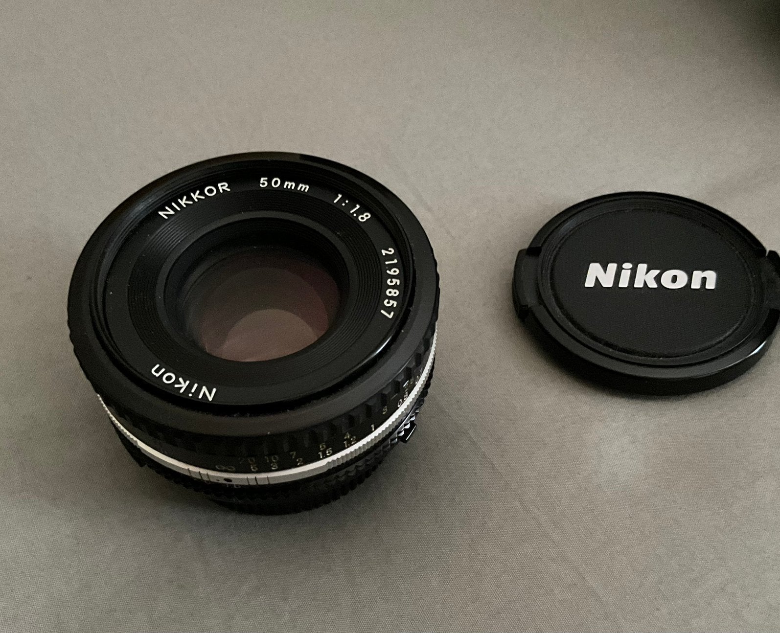 Nikon Nikkor 50mm f/1.8 Ai-S Pancake, Ophalen, Gebruikt, Nikon, Standaardlens