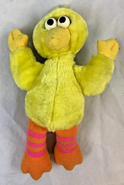 Vintage Tyco Big Bird Sesamstraat Pluche Knuffel 1995 20cm, Coolsingel 104, 3011 AG Rotterdam, Netherlands, Overige typen, Zo goed als nieuw