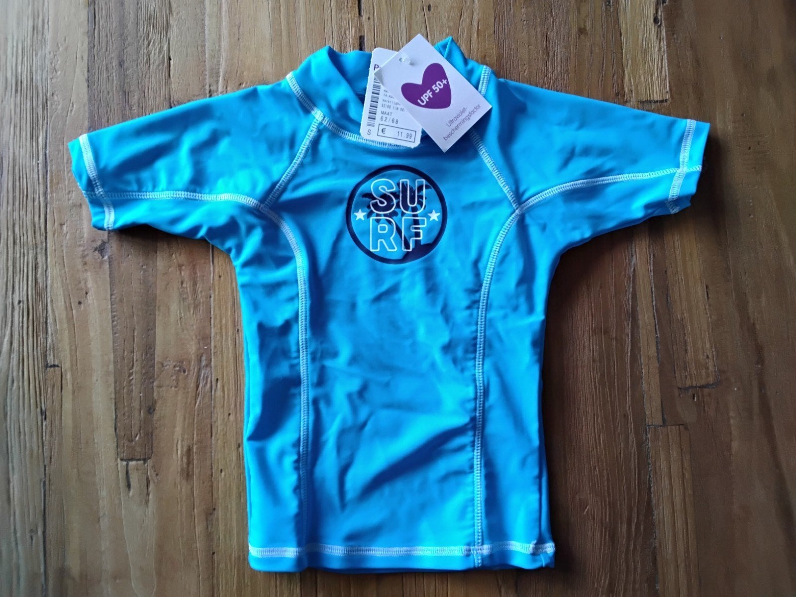 Nieuw UV-zwemshirt voor jongens - Maat 80, UV-zwemkleding, Nieuw, Ophalen of Verzenden, Prenatal