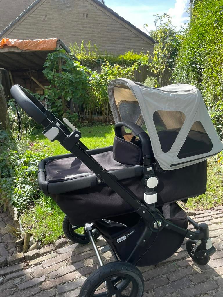 Bugaboo cameleon 3, zwart wit, Gebruikt, Bugaboo, Verstelbare duwstang, Ophalen