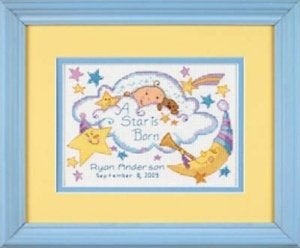 Borduurpakket Star baby 65069, ., Nieuw, Ophalen of Verzenden, .
