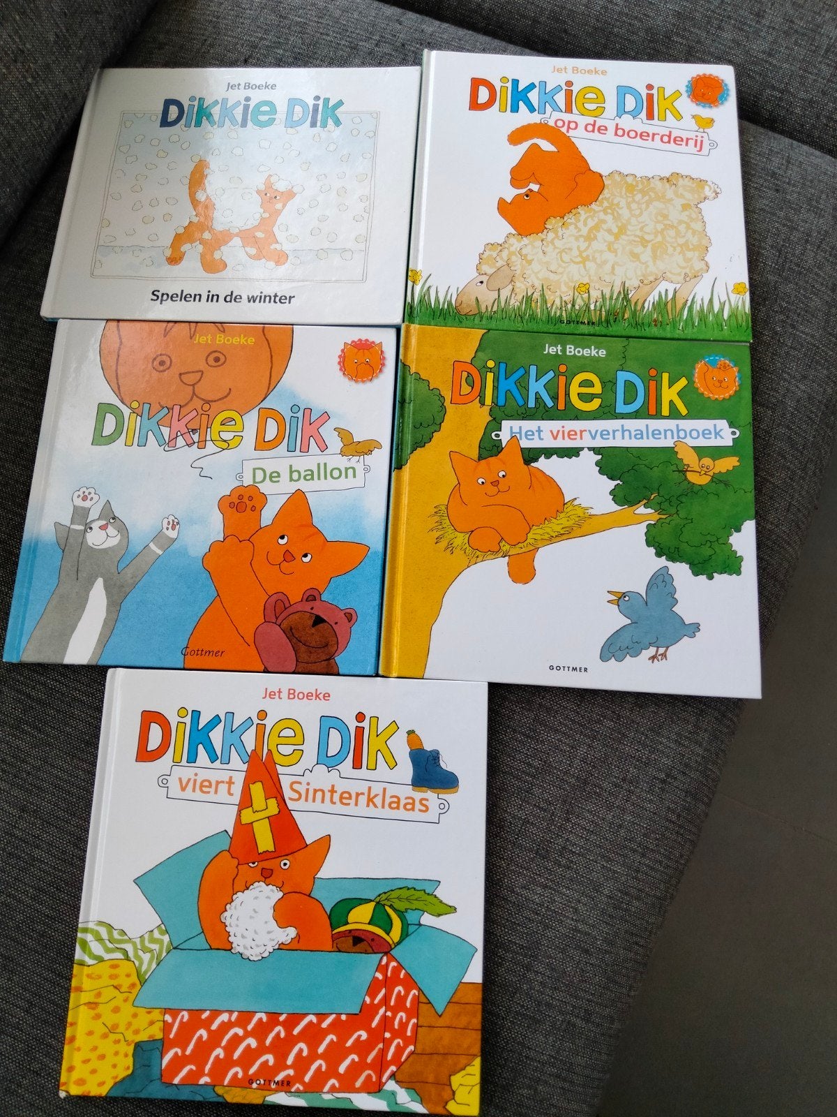Dikkie Dik boeken - 5-delige set - Zo goed als nieuw, Boeken, Jongen of Meisje, Ophalen of Verzenden, Zo goed als nieuw, Voorleesboek