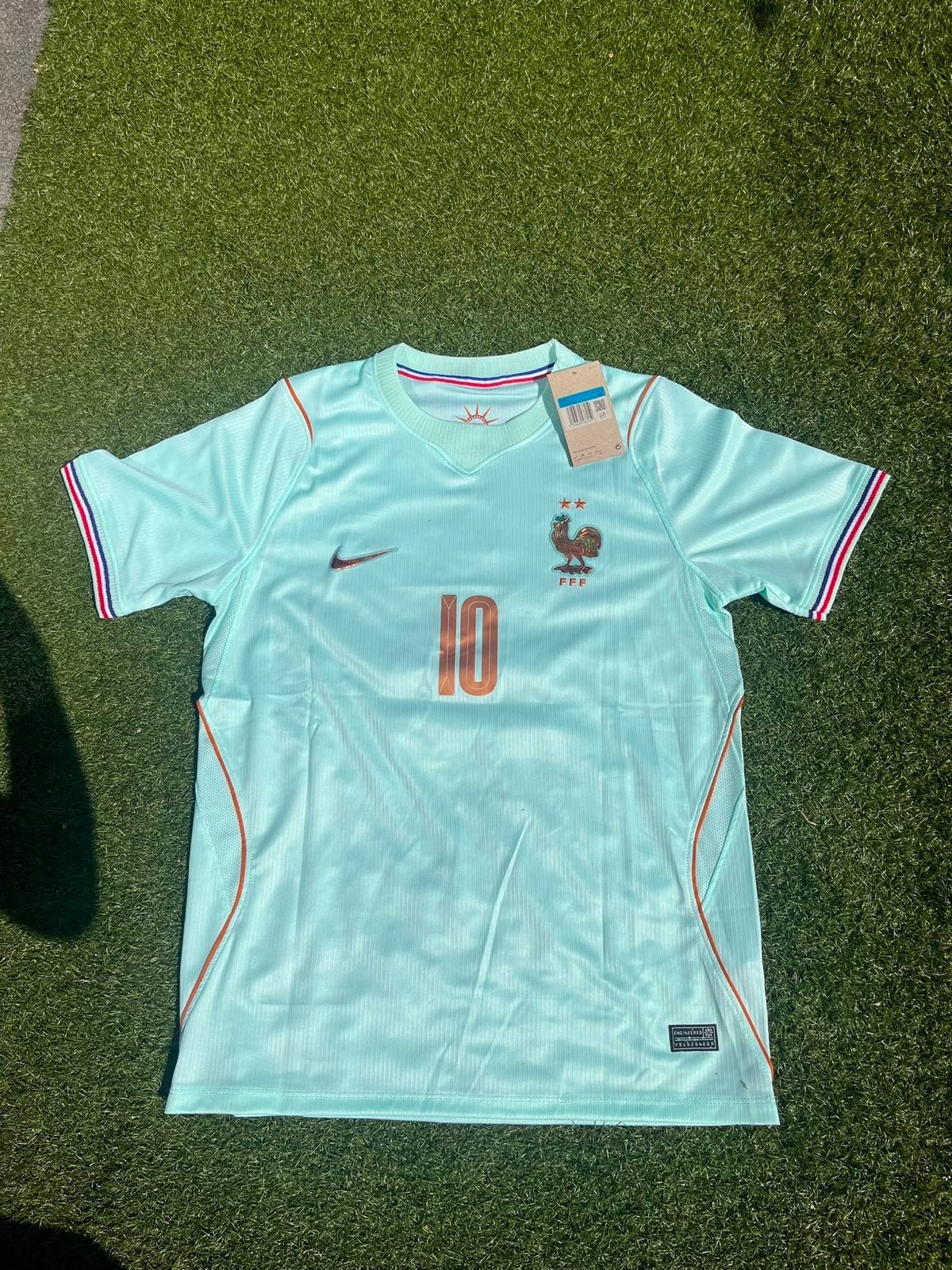 Frankrijk voetbalshirt - Maat M - Mbappe 10, Overige kleuren, Maat 48/50 (M), Ophalen of Verzenden, Voetbal