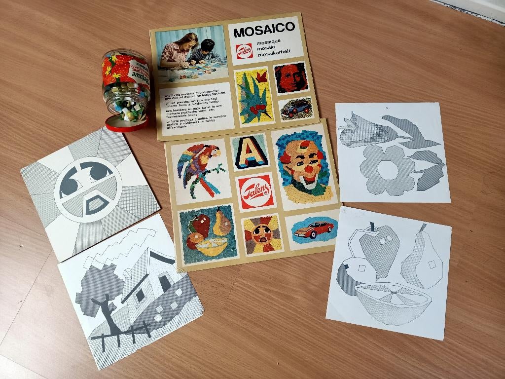 mozaiek met bladen, Ophalen, Zo goed als nieuw, Meerkleurig, Knutselmateriaal