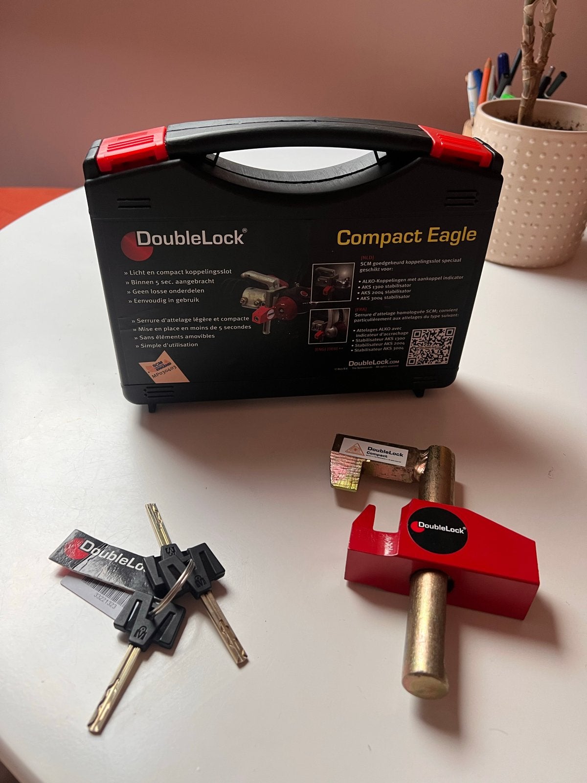 DoubleLock Compact Eagle SCM gekeurd disselslot, Verzenden, Zo goed als nieuw