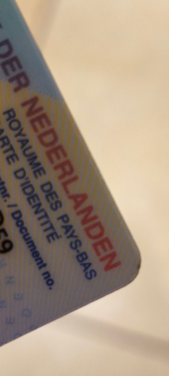 Winston Jam Jean van den Doel – gevonden ID-kaart