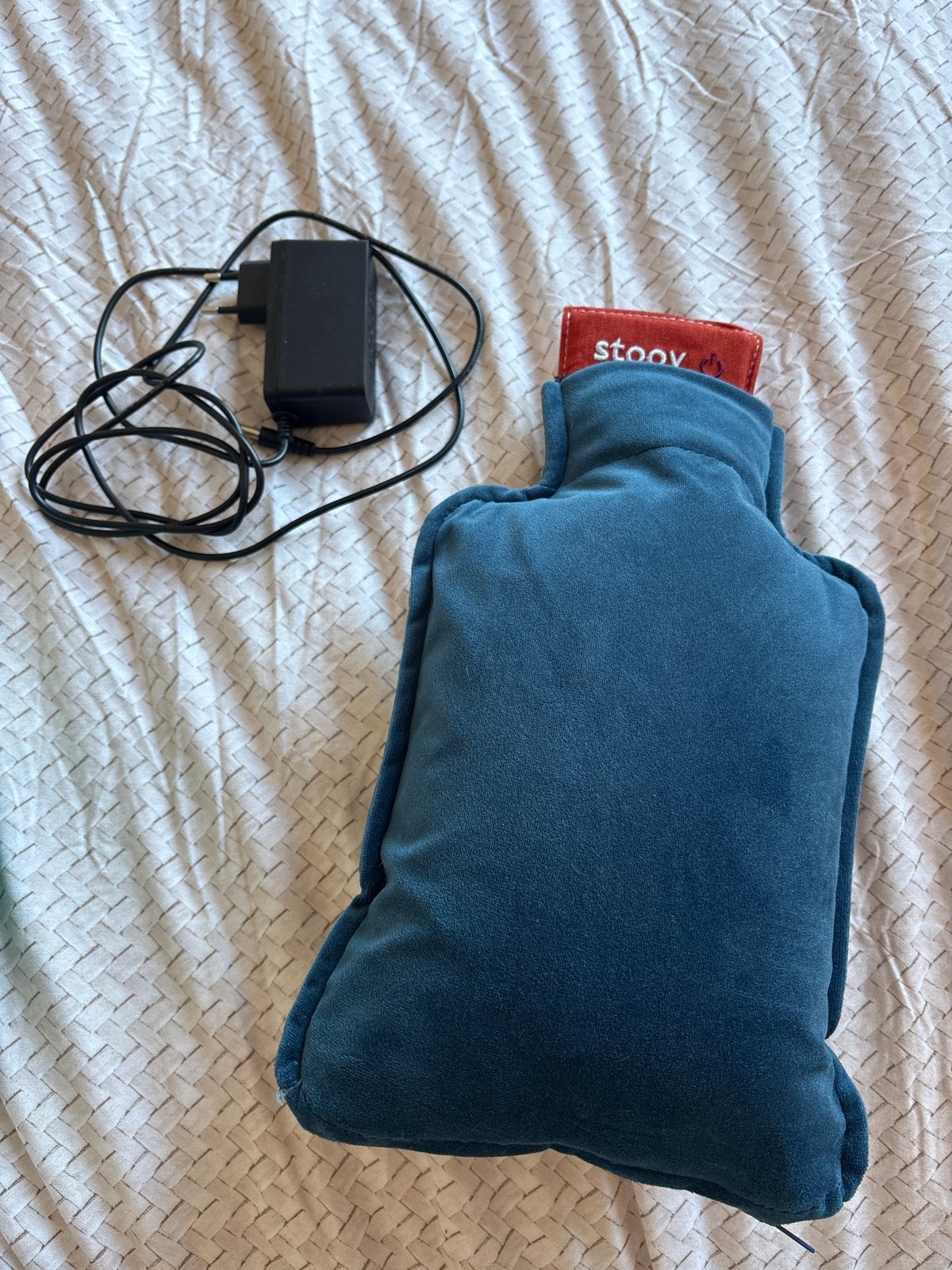 Kruik stoov blauw, Ophalen of Verzenden, Zo goed als nieuw, Blauw, Vierkant