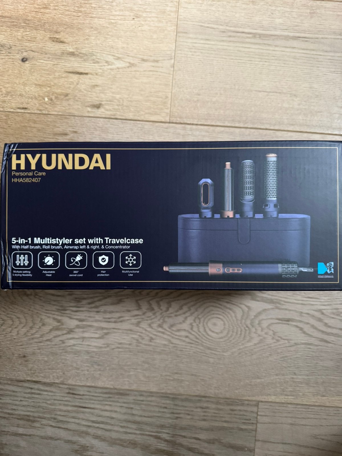 Hyundai 5-in-1 Multistyler Set met Travelcase - Nieuw!, Ophalen of Verzenden, Nieuw, Haarverzorging
