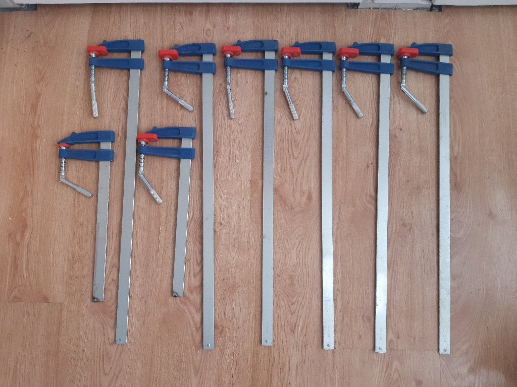 8 Lijmklemmen / Lijmklem, Doe-het-zelf en Verbouw, Gereedschap | Handgereedschap, Ophalen, Gebruikt, Klem
