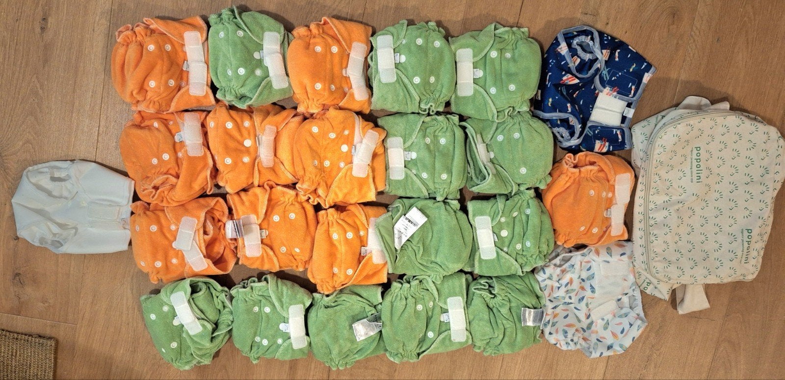 Grote set wasbare luiers (Popolini), Ophalen of Verzenden, Nieuw