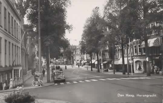 Den Haag Herengracht, Verzenden, 1940 tot 1960, Ongelopen, Zuid-Holland