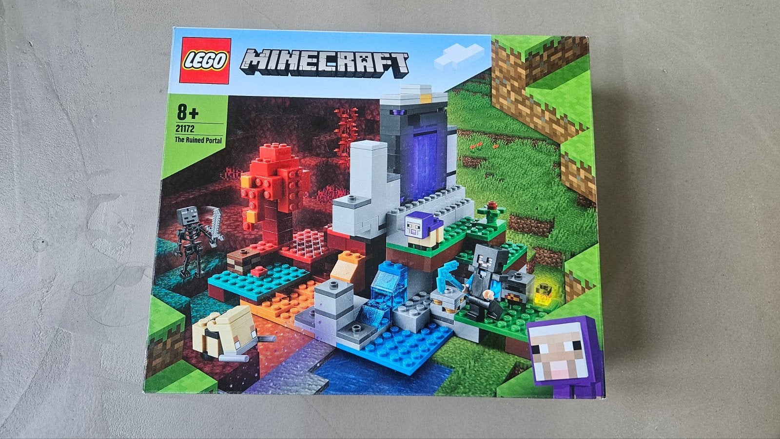 Lego Minecraft 21172 The ruined portal, Inclusief instructies, Minecraft, Lego, Ophalen of Verzenden