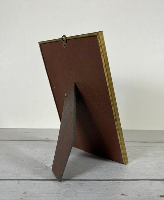 Antiek Frans fotolijstje met ansichtkaart, Antiek en Kunst, Ophalen of Verzenden