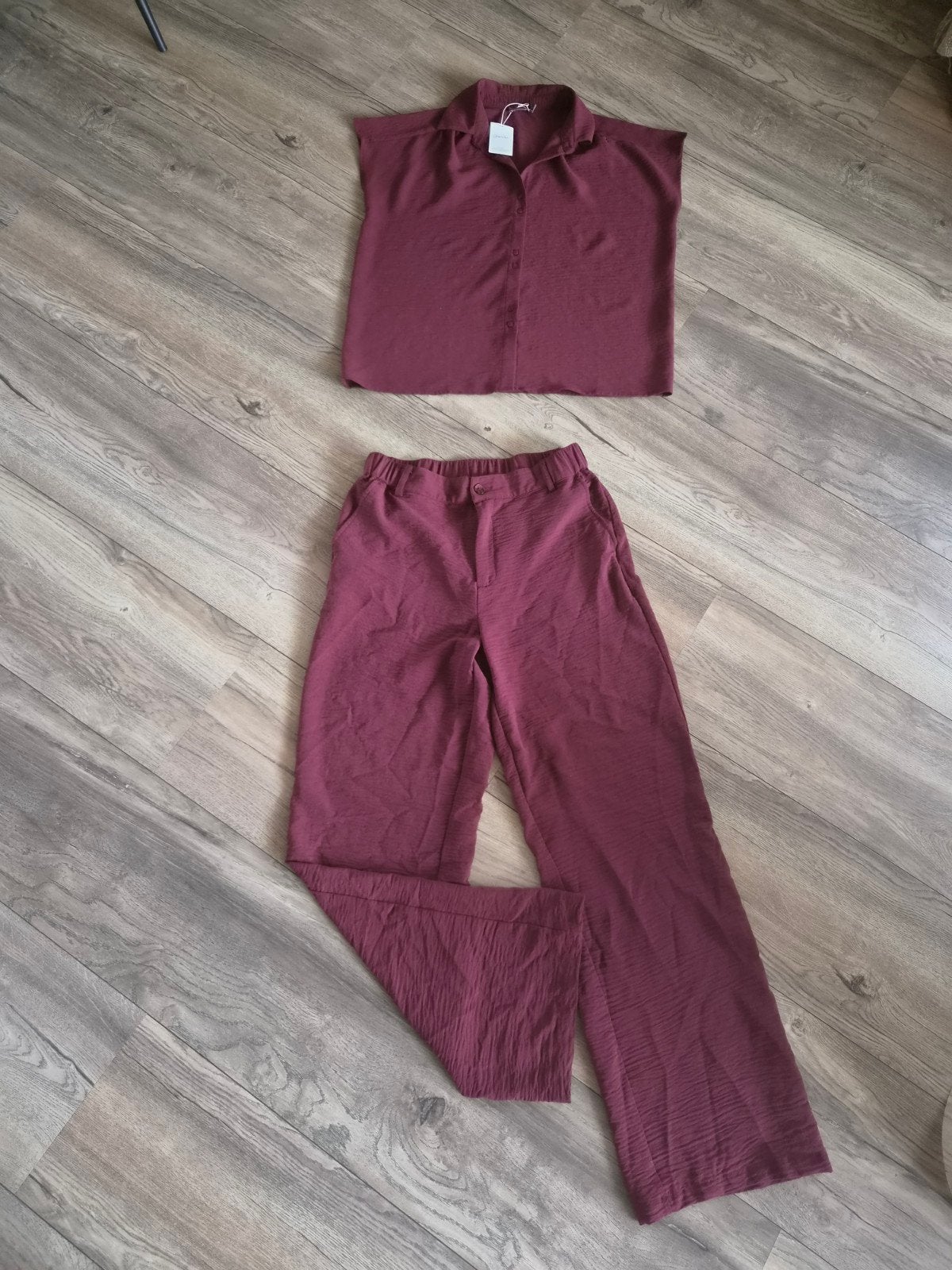 Roestbruine co ord set. Pak. Geisha. L. Pieces. Vero Moda. ., Ophalen of Verzenden, Zo goed als nieuw