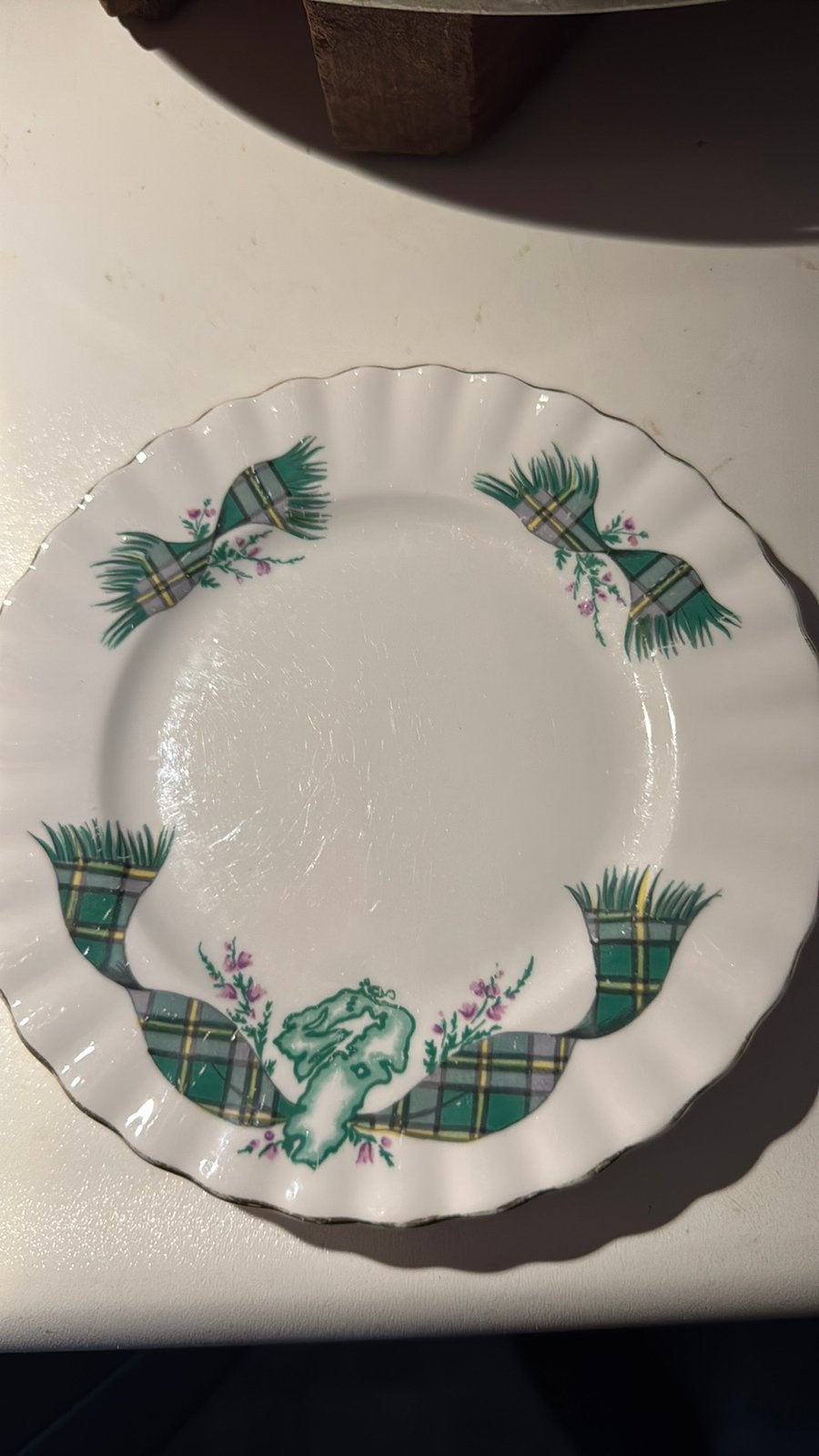 4 vintage gebakbordjes van Royal Albert, model Cape Breton, Antiek en Kunst, Ophalen of Verzenden
