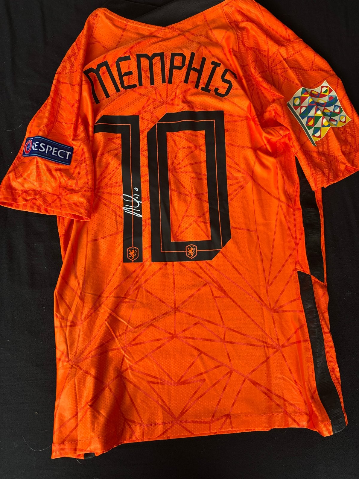 Memphis Depay Gesigneerd Voetbalshirt (Replica) - V.a. € 150, Verzenden, Nieuw, Shirt
