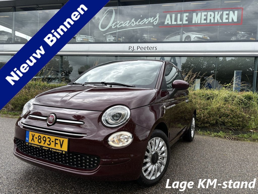 Fiat 500C 1.2 lounge Airco - Apple carplay - Navigatie - Par, Voorwielaandrijving, Stof, Gebruikt, 4 cilinders