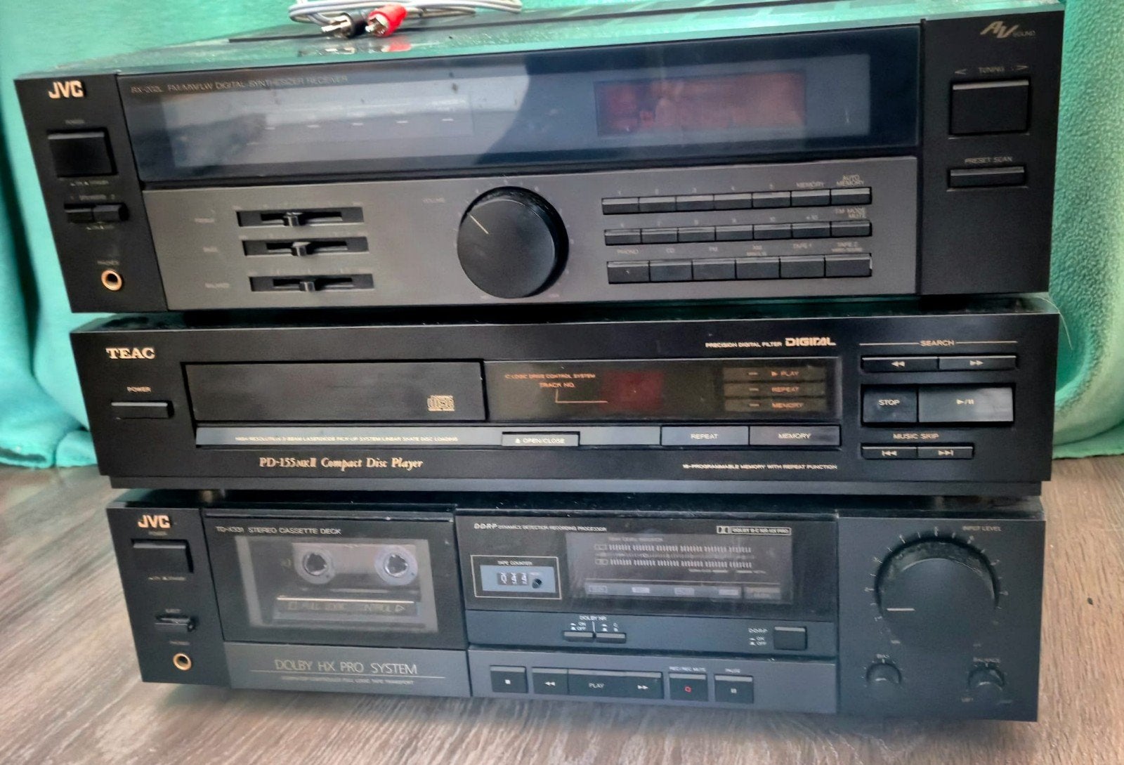 JVC en TEAC Stereoset - Goed Onderhouden en Werkend, Audio, Tv en Foto, Stereo-sets, Gebruikt, Tuner of Radio, JVC, Losse componenten