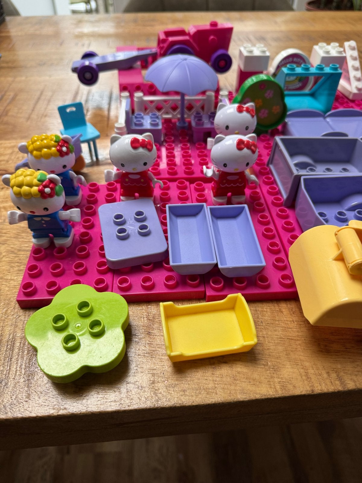 Hello Kitty bouwstenen set - compatibel met Duplo, Ophalen of Verzenden, Gebruikt, Overige merken