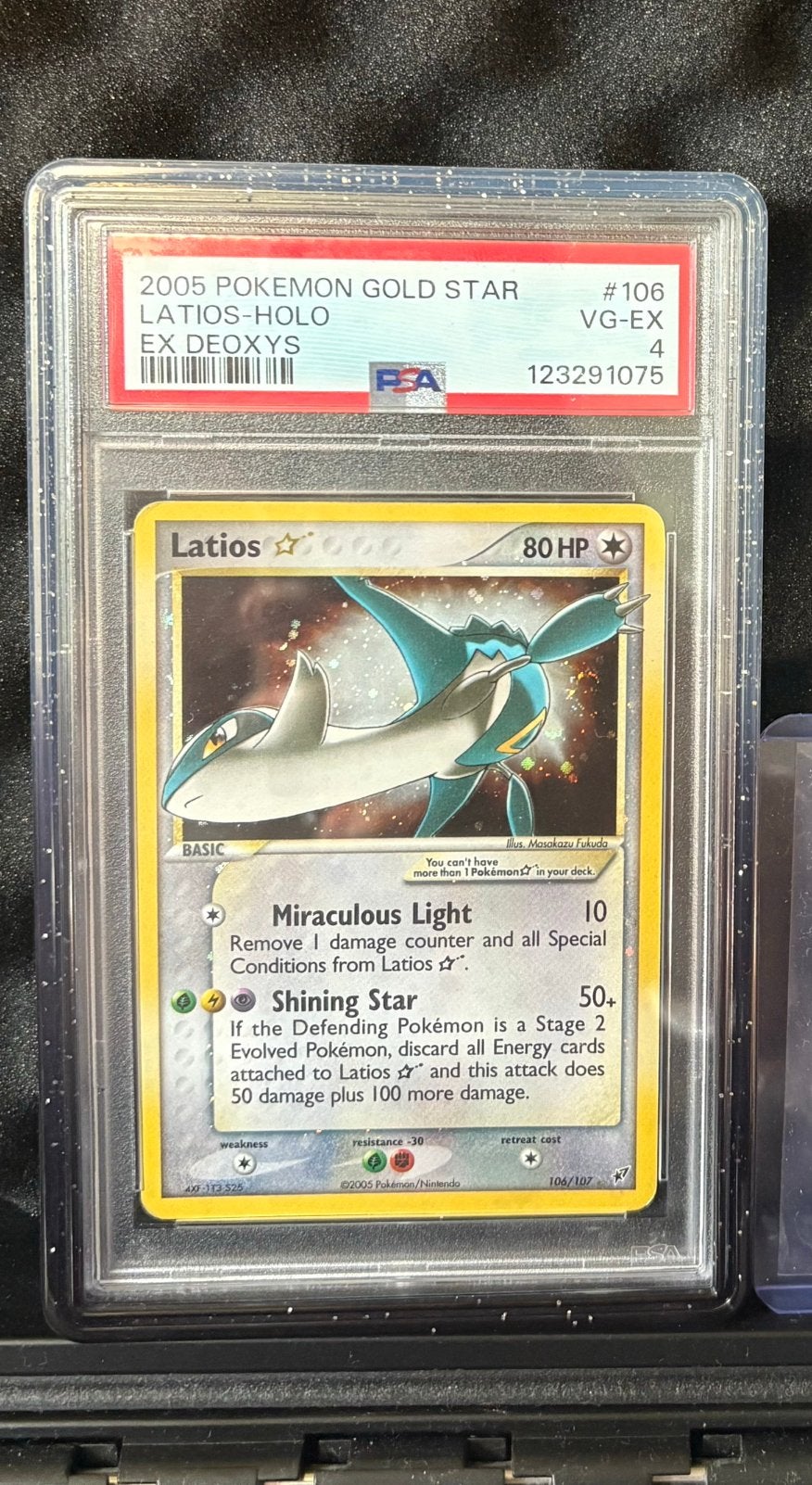 Latios Gold Star #106 PSA 4, Ophalen of Verzenden, Zo goed als nieuw