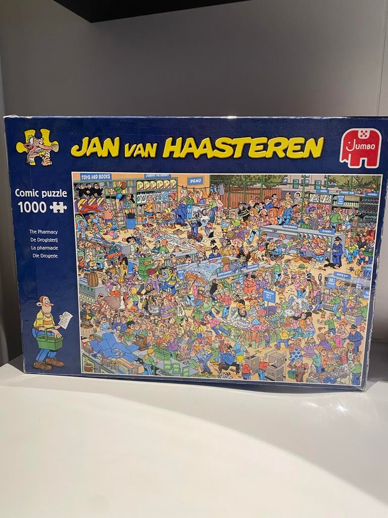 Jan van Haasteren De Drogisterij 1000 stukjes, Hobby en Vrije tijd, Denksport en Puzzels, Ophalen of Verzenden, 500 t/m 1500 stukjes