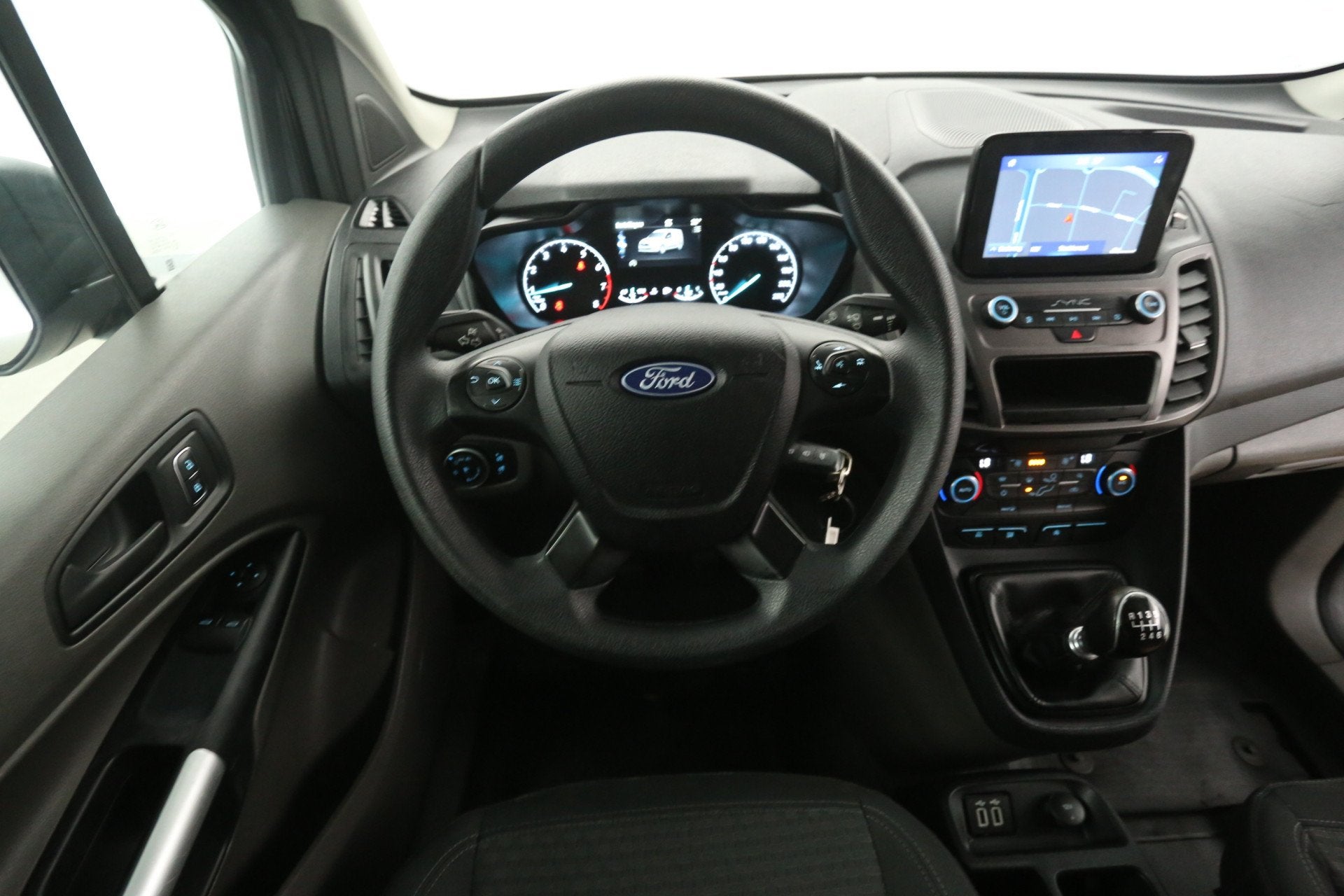 Ford Transit Connect Ecoboost L2 100PK | Benzine | Clima | C, Auto's, Bestelauto's, Voorwielaandrijving, Gebruikt, Euro 6, Zwart